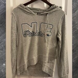 NFL NE Patriots Venture Ladies Waffle Knit L/S Hoodie Sleepwear - NWT - Medium